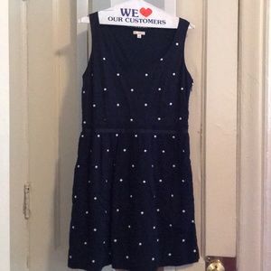 Blue and White Gap Polka Dot Dress